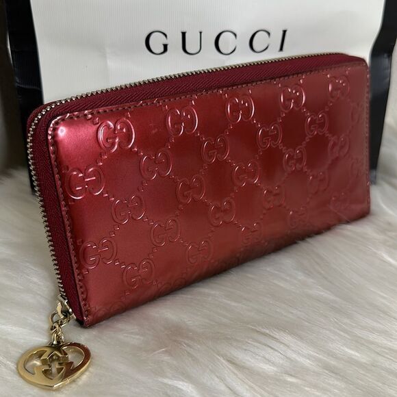 💯Authentic Gucci Zipped Around Long Wallet 🍀 - Picture 11 of 16